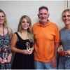 2012/13 CBL WILDCATS WOMEN SEASON AWARD WINNERS – L-R Claire Fitzgerald (Season MVP), Jess Hilliar (2nd Runner Up MVP), Bill Jeffs (Coach), Marie Donohue (Runner Up MVP)
