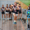 The sprint test with the Sandringham Dragons