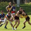 Bailey Lance streams away from a Mount Torrens defender (March 2014)