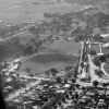 1970 - aerial shot of the City Oval, Wangaratta.