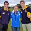 with Christine, meeting our Auskick teams