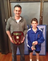 Best Clubman 2014 -Rob Massaro with son Declan U14 Best Clubman