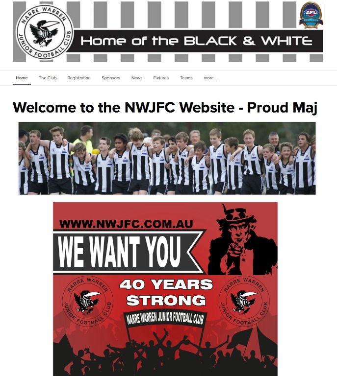 New NWJFC Website - Home of the Black and the White