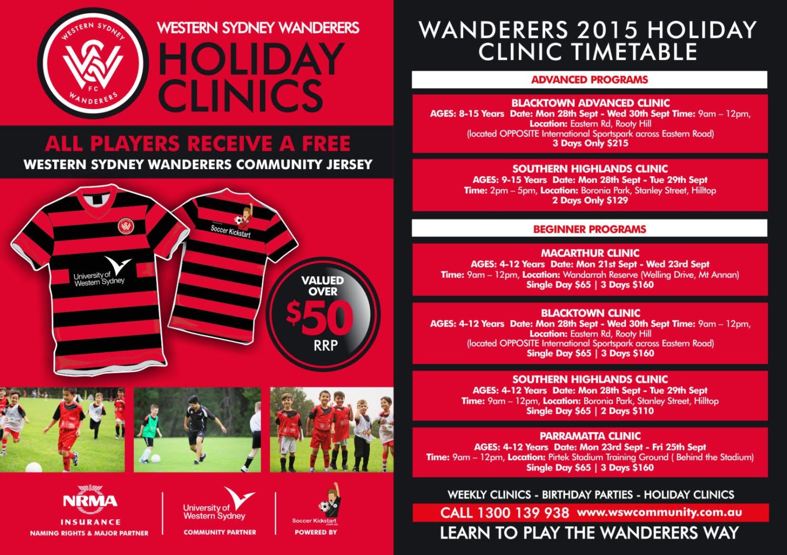 Western Sydney Wanderers Holiday Clinics