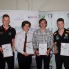 AGA Rookie of the Year nominees Nick Stevenson (Warragul - August), Liam Axford (Drouin - July), James Jacobsen (Morwell - June), Riley Hogarth (Morwell - May - overall winner).