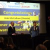 Drouin's Bob McCallum receives the Trood Award and Rodda Medal.