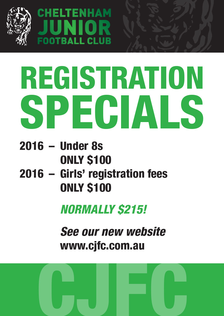 Registration Specials 2016
