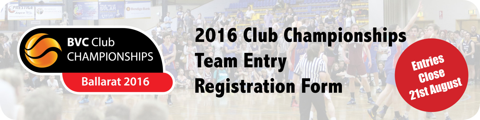 2016 Clubs Team Registration