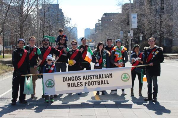 Toronto Dingos with family and friends celebrating St Patrick's Day 2017