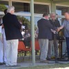 Presentation of cheque to Tony Featherstone, Cottage by the Sea