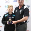 13-and-Under best and fairest- Zac Mabilia (Wonthaggi Power) with 13&U Assoc. Champs coach Bernie Dillon