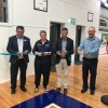 Mayor Graham Excell (Tatiara District Council), Julie Anderson (Executive Officer, SA Country Basketball), Nick McBride (Member for MacKillop), Chris Jefferies (Immediate Past President)