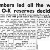 1966 - O&K Reserves Grand Final - Scores