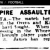 1928 - Umpire Assaulted
