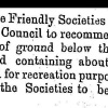 1874 - Benalla Friendlies Societies request