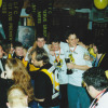 Celebrations in the club rooms on game night