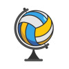 International Volleyball Club Yellow Logo