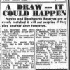 1966 - O&K 2nds Semi Final Reply Teams / Preview
