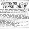 1966 - O&K 2nds Semi Final Review - (Draw)