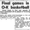 1966 - O&K Netball Preliminary Final Scores